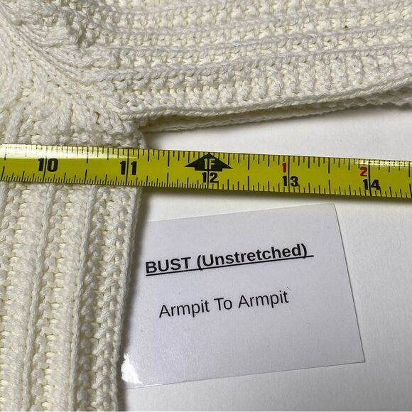 NWT Rachel Zoe Ivory Button Front Knit Cardigan Sweater Size 18 Months - Picture 10 of 11